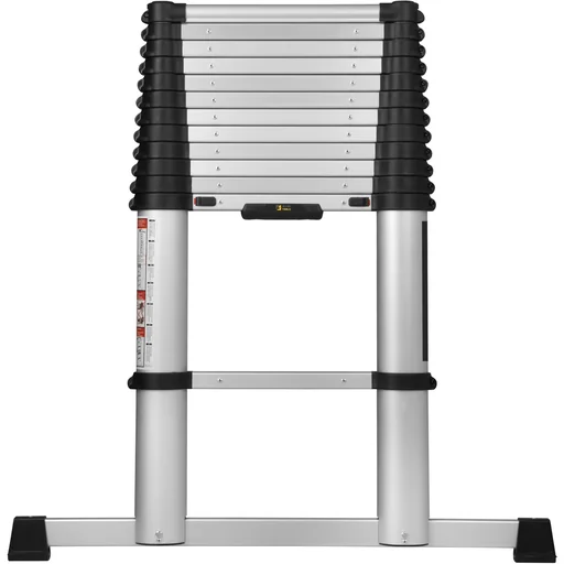 "Telescopic leaning ladder, AHW -Compastep XL, 3.8 meters, with stabilizer image"