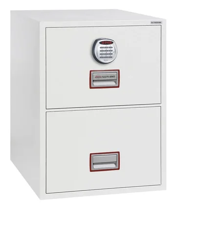 "World Class Vertical Fire File filing cabinet with 2 drawers and electronic lock image"