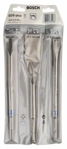 "Chisel set, SDS plus, 0/ 20/ 40 mm, 3-piece image"