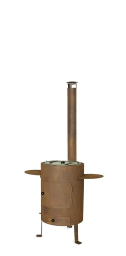 "Outdoor and fondue oven Deluxe rust image"