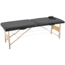 Mobile massage table black