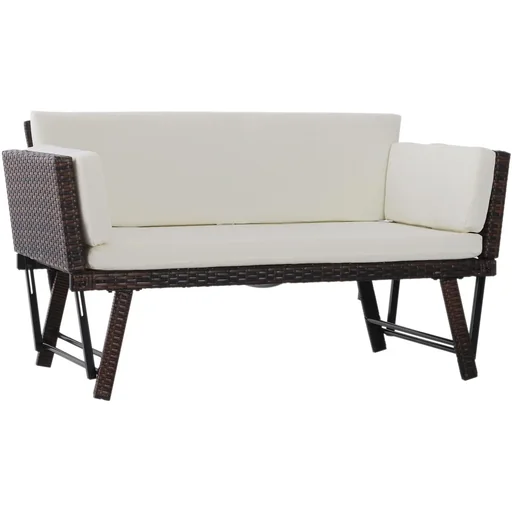 "Garden sofa with folding armrests image"