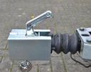Anti-theft device, foldable for trailers with disc lock