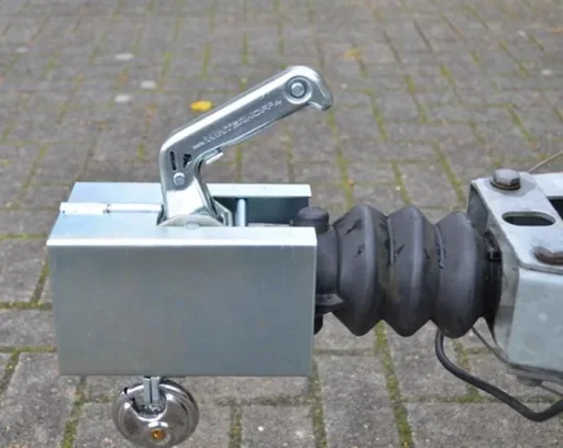 "Anti-theft device, foldable for trailers with disc lock image"