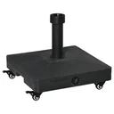 Parasol stand with roller