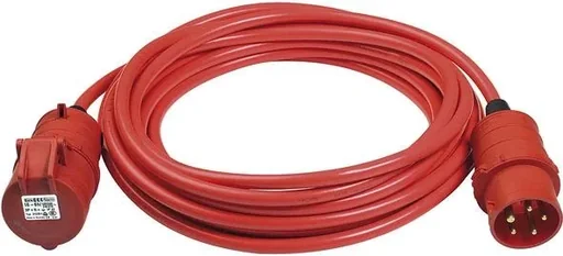 "Heavy-duty extension cable IP44 25m signal red image"