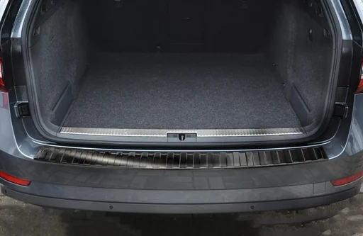 "Stainless steel loading sill protector for Skoda Superb III Estate - graphite / black, built from 2015-2019, FL 2019> image"