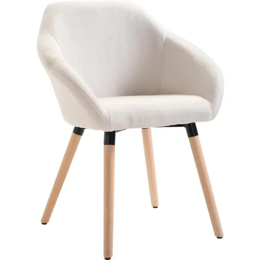 "Dining chair in cream image"