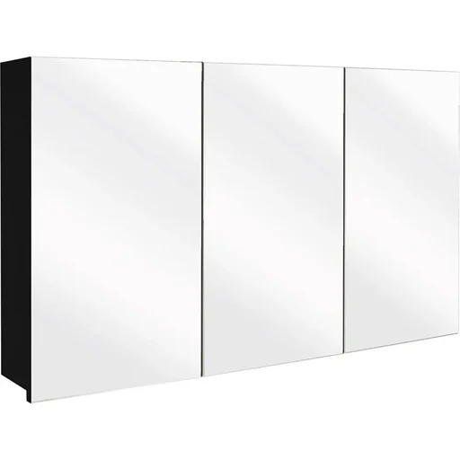 "Concept mirror cabinet 120cm black fsc image"