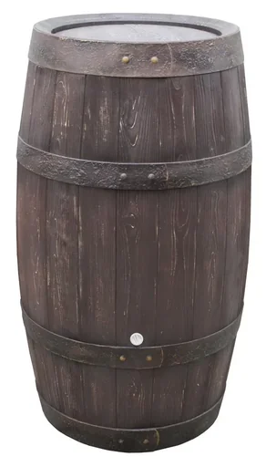"Rain barrel "Barrique", 250 l, color dark brown image"