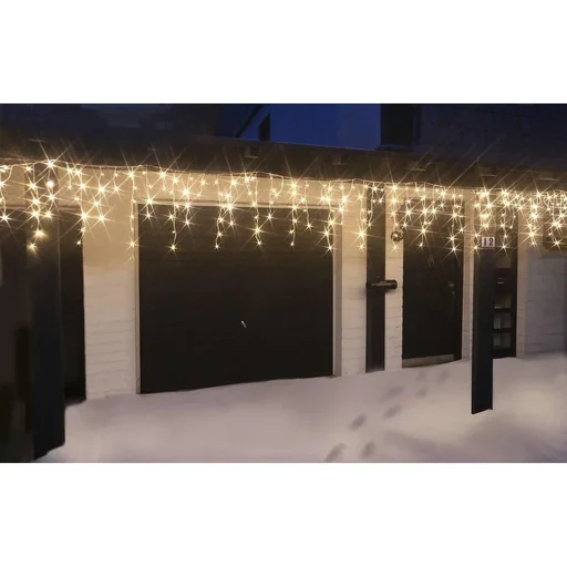 "Icicle lighting 360 LEDs warm white indoor/outdoor 12 meters IP44 image"