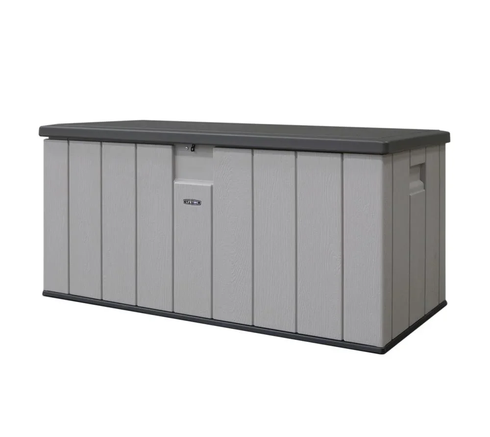 "Kussenbox 570 L Lichtgrijs 150.7×71.9×69.1 cm – weerbestendige opbergbox van HDPE image"