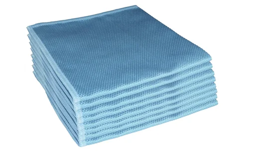 "Universal cleaning cloths, dust cloths, "Aqua Laser", 40 x 40 cm, turquoise, set of 8 image"