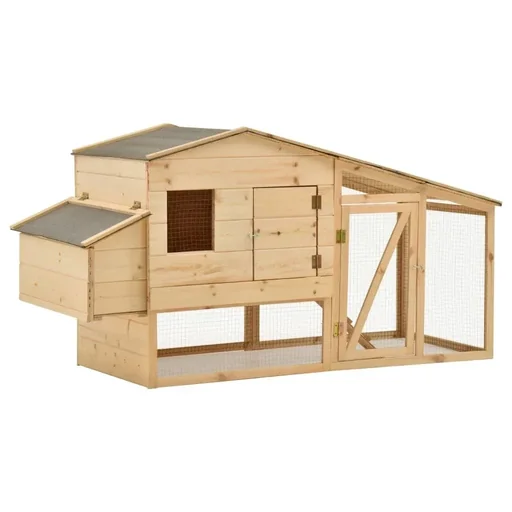 "Chicken coop 178x67x92 cm solid gre image"
