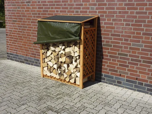 "Firewood rack "Speyer" hb with weather protection image"