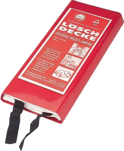 "Fire blanket, double-sided use, size 100 x 100 cm image"