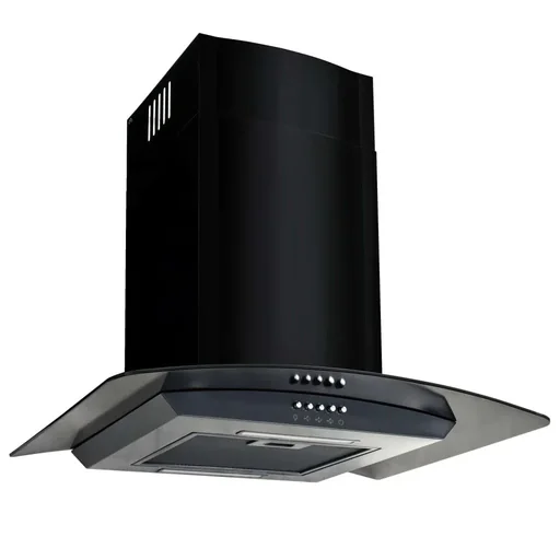 "Wall hood 756 m³/h 60 cm stainless steel black image"