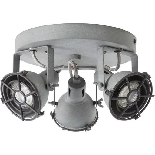 "Industrial ceiling light Jesper - concrete grey image"