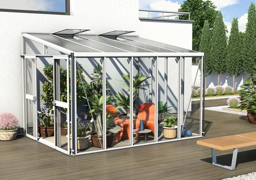 "Pavilion retrofit kit for greenhouse Helena + Athene 8600, color white image"