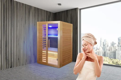 "Infrared sauna - Cleveland with temperature and timer settings image"