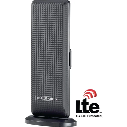 "Amplified indoor DVB-T/T2 - DAB+ indoor antenna with amplifier 28 dB FM / VHF / UHF image"