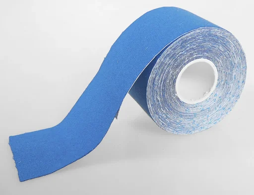 "Kinesio tape, physio tape, turquoise/dark blue/pink, 3-piece image"