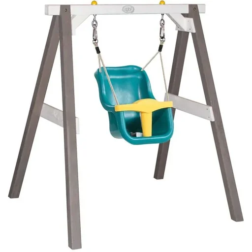 "Baby swing grey / white with seat image"