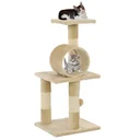 Sisal scratching post for cats 65 cm beige