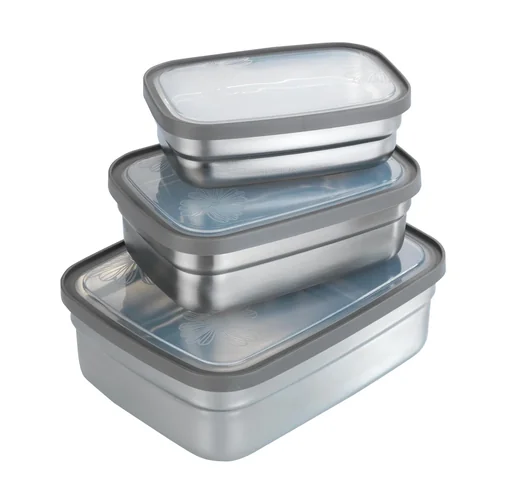 "Stainless steel lunch box, 6 pieces image"