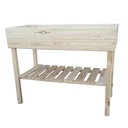 Raised bed on legs natural