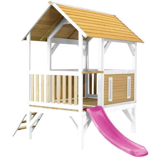 "Akela Playhouse Brown/White - Purple Slide image"