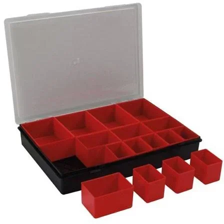 "TAYG sorting box - 330 x 247 x 54 mm - with 16 removable compartments image"