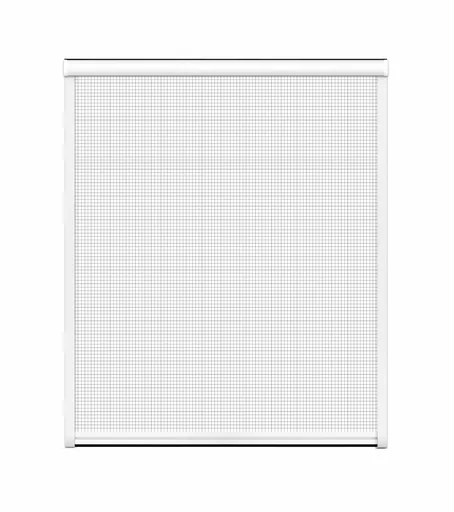 "Insect screen roller blind for windows, 160 x 160 cm in white image"