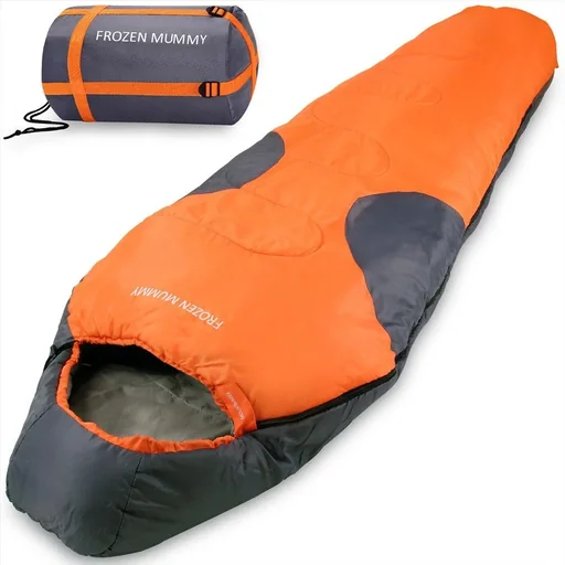 "Sleeping bag Bergsport Frozen Mummy orange+anthracite image"