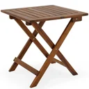 Garden table oiled acacia wood 46x46cm foldable