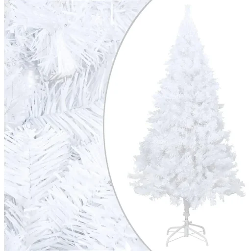 "Christmas tree with thick branches 240 cm PVC white image"