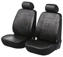 Car seat cover artificial leather soft nappa black for front seats