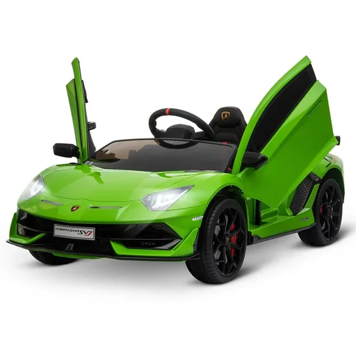 "Electric car Lamborghini SVJ licensed children's vehicle Children's car for 3-8 years with remote control MP3/USB light music art image"