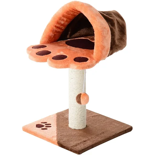 "Cat tree climbing tree cat sisal orange image"