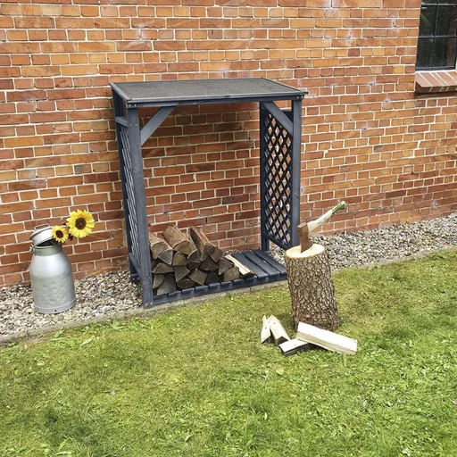 "Firewood rack Speyer grey image"
