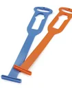Professional hose holder - particularly robust and stable Orange/Blue