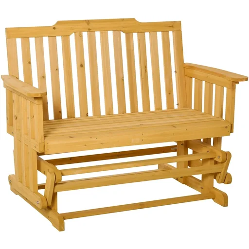 "Rocking chair 2-seater natural image"