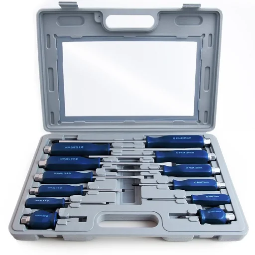 "12-piece special screwdriver set made of chrome-vanadium steel image"