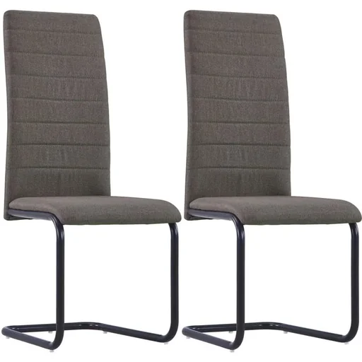 "Dining room chairs 2 in taupe fabric image"