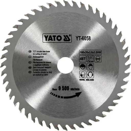 "NL circular saw blade Ø160 mm - 48 T - inner diameter 20 mm image"