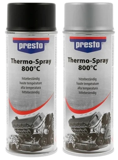 "Thermal paint spray, heat-resistant up to 800°C, 400 ml, color black image"