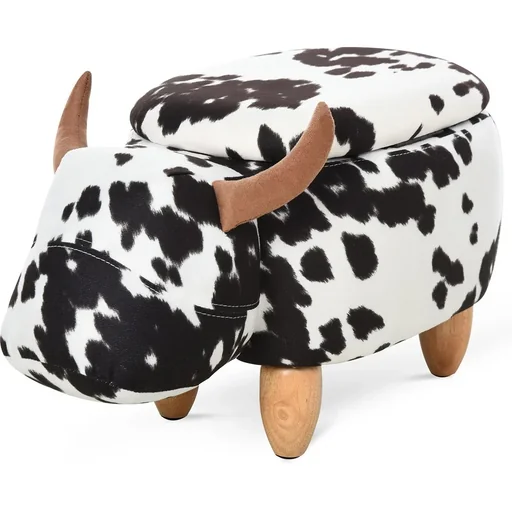 "Children's stool in cow design image"