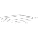 Concept washbasin polyconcrete 2gates 100cm black
