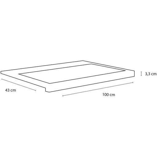 "Concept washbasin polyconcrete 2gates 100cm black image"