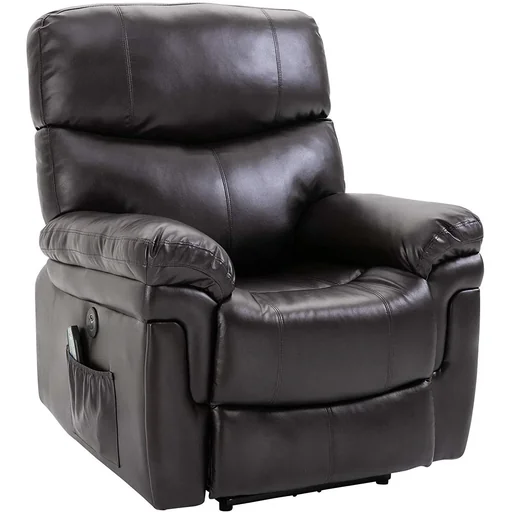 "Massage chair with heat and reclining function image"